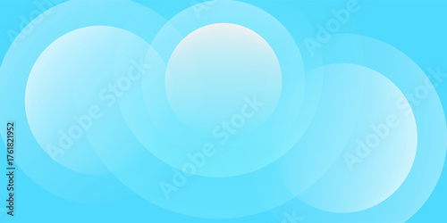 Abstract light blue geometric background with circles design.  Perfect for Business background hitech technology digital design illustration web template background backdrop desktop wallpaper bubbles.
