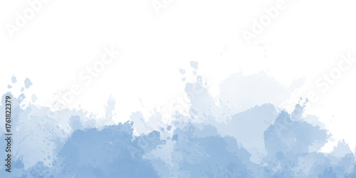  Pastel soft sky blue watercolor paint brush. watercolour texture for cards, Brushstrokes and splashes.