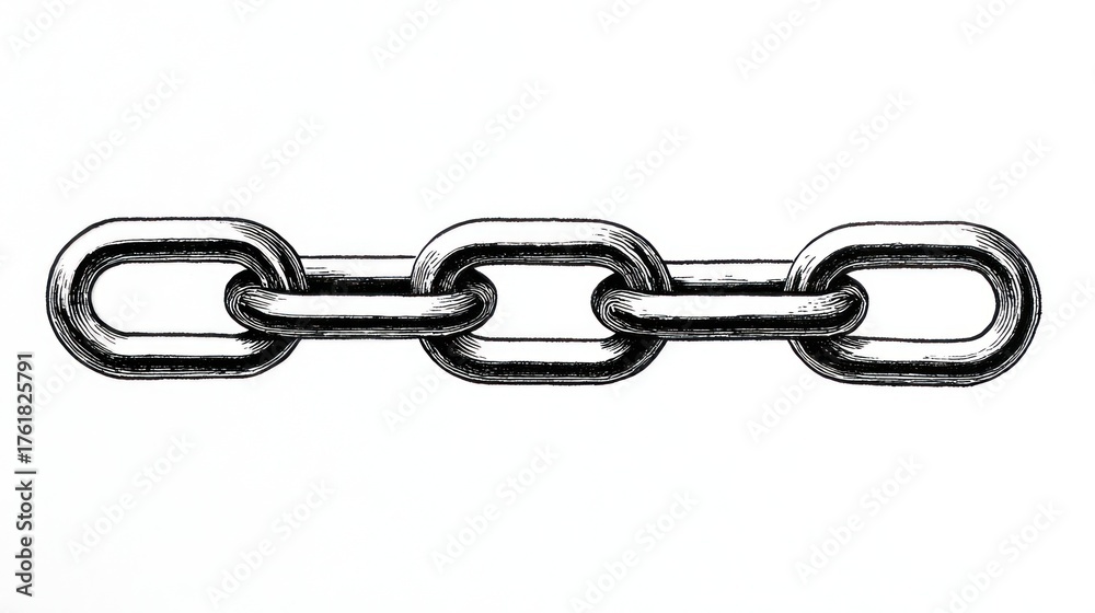 Obraz premium Steel chain industrial grade