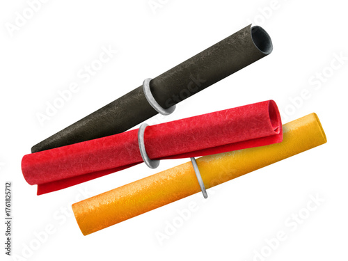 3 Lose schwarz rot gold Hintergrund transparent PNG cut out  Deutsche Flagge