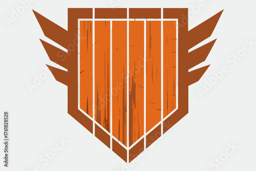 Aged Reclaimed Cedar Wall Illustration