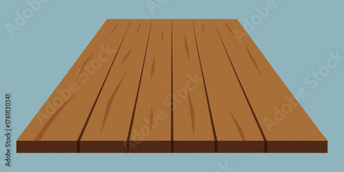 Weathered Oak Plank Flooring Illustration