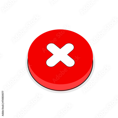 Incorrect Checkmark Symbol Icon – Animation Alpha Loop