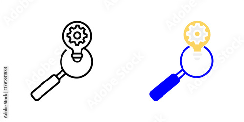 Sales forecasting icon set. in line design. Forecasting, sales, analysis, projection, trends, revenue, data on white background vector. Sales forecasting editable stroke icon	

