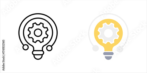 Realization icon set. Monochrome simple Business Motivation icon for templates, web design and infographics	
