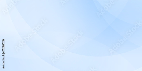 Background abstract blue sky with transparent shapes sphere. Light gradient vector banner. Pastel blue blur backdrop. Soft blurred light bg. Blurred color simple wallpaper
