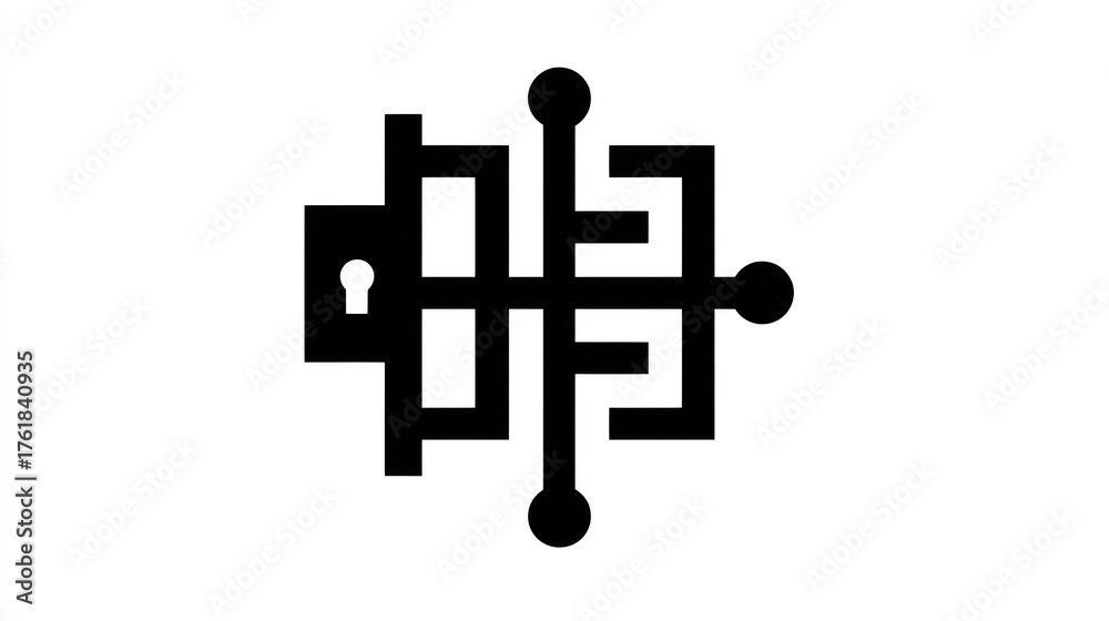 Obraz premium Abstract security pattern design