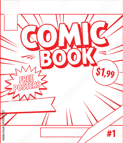 comic book layout template adding dynamic motion and vibrant energy to posters and promotional visual projects