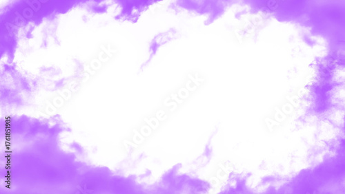 Abstract watercolor background with purple color isolated on transparent background