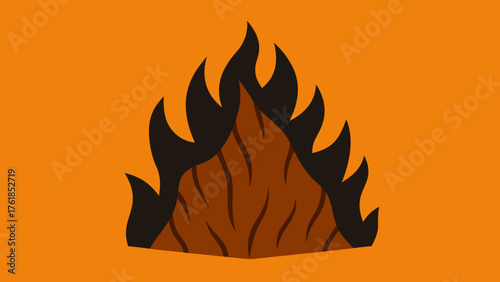 Burnt Pine Wood Texture Background Illustration