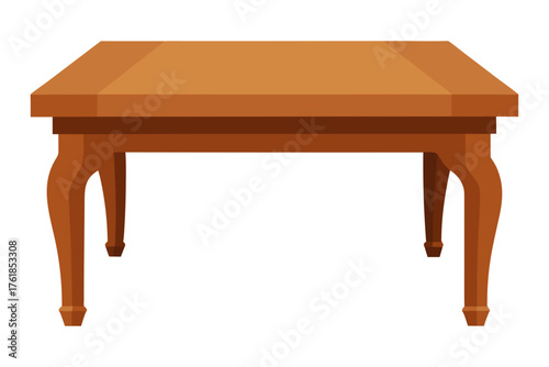 polished hardwood table surface illustration