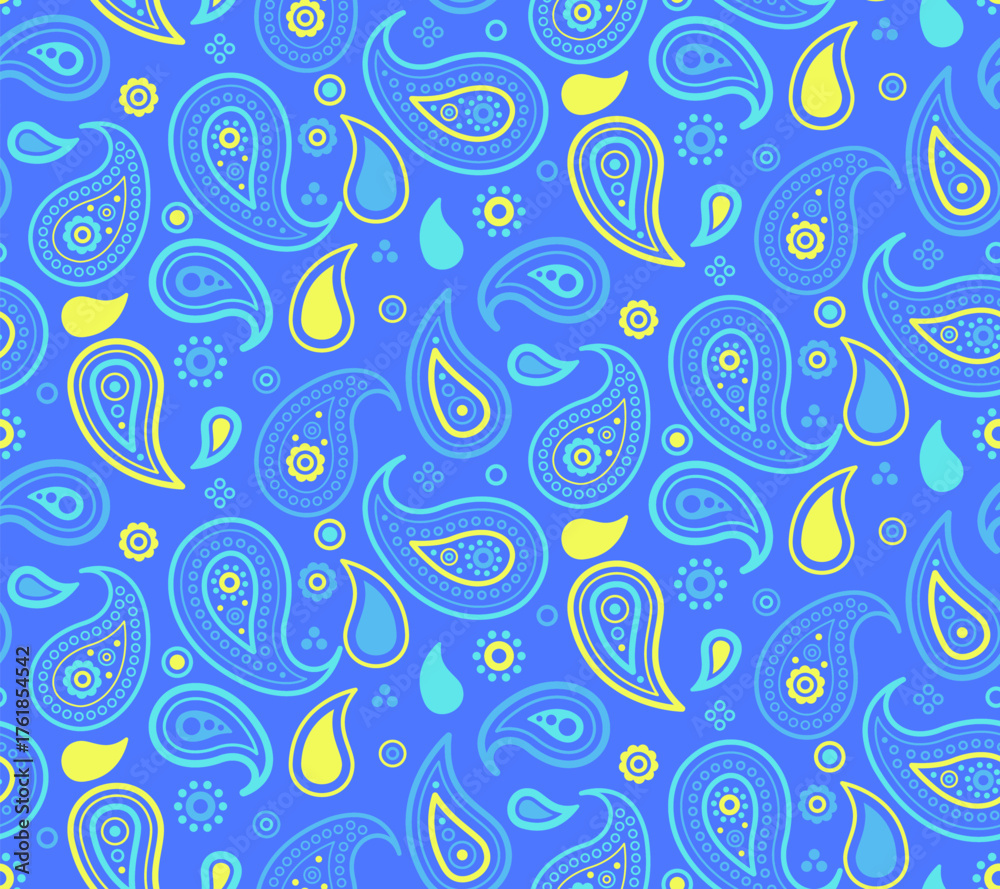 Naklejka premium Silk petal as boho exotic. Colours decor in variation summer. Paisley striped a idea pastel.