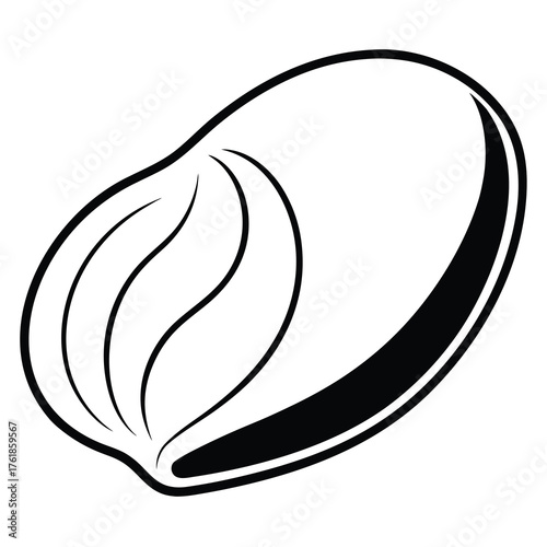 mussel silhouette vector art