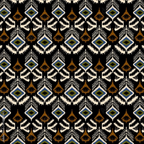 African ethnic tribes, this fabric design blends traditional tribal patterns with a contemporary aesthetic. Ethnic a refined palette of brown, grey, and black tones, the pattern ethnic cultural depth