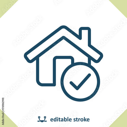 House Icon. Checkmark, Check Mark, Home, Real Estate