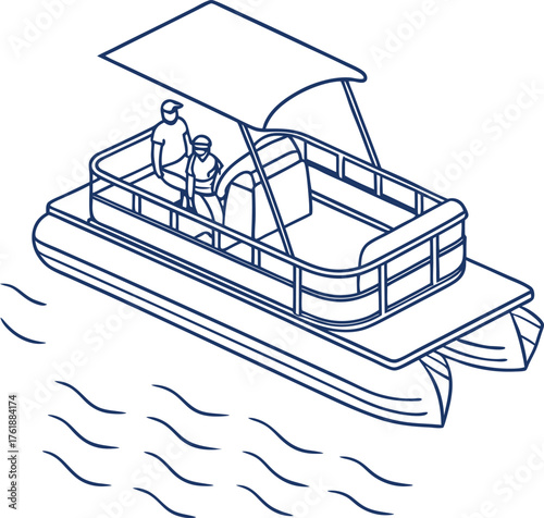 Pontoon vector Design File, Pontoon vector File, Pontoon vector Eps File