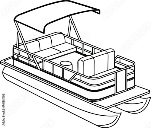 Pontoon vector Design File, Pontoon vector File, Pontoon vector Eps File