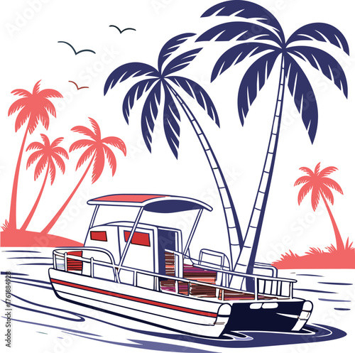 Pontoon vector Design File, Pontoon vector File, Pontoon vector Eps File