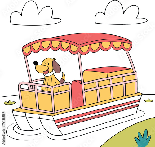 Pontoon vector Design File, Pontoon vector File, Pontoon vector Eps File