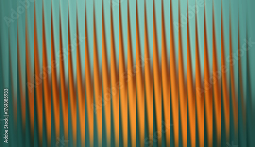 A mesmerizing abstract pattern in shades of teal and orange, creating a visually captivating composition. The intricate lines and gradients add depth and dimension to the artwork.