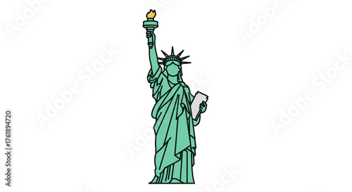 Statue of Liberty: Iconic Symbol of Freedom and American Heritage.