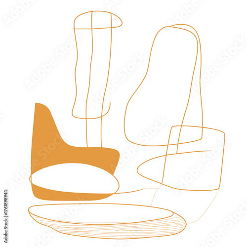 modern vector artwork of effortless combinations