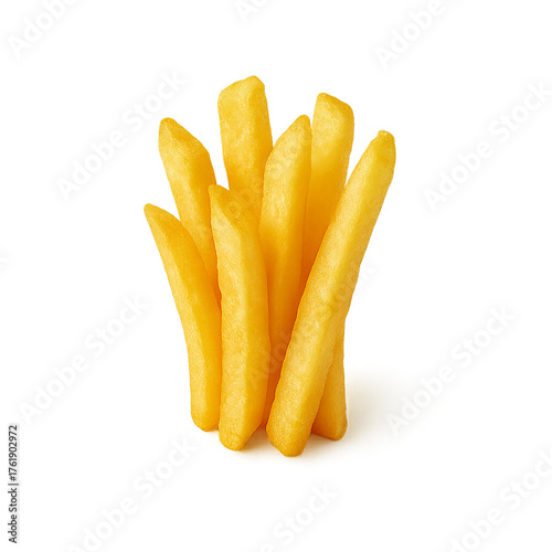 french fries isolated on trans[parent  background