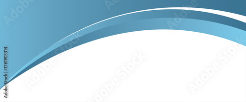 Blue curve line vector background overlap layer paper on white space for text and message design