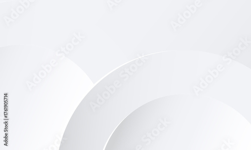 Abstract neomorphic minimal banner with soft round shape and shadow

