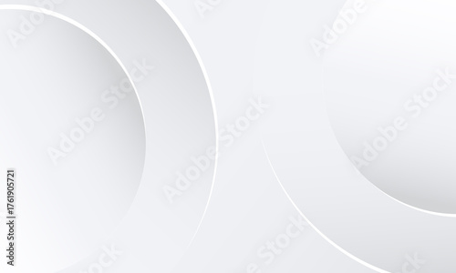 Abstract neomorphic minimal banner with soft round shape and shadow

