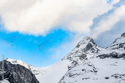 The Thurwieser peak in the Ortles massif, Alps landscape