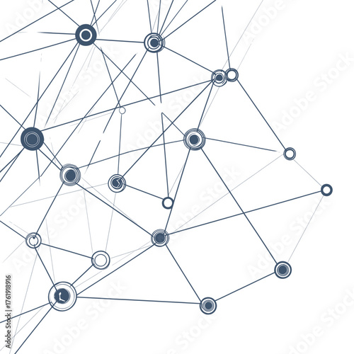 flat concept illustration of network vulnerability