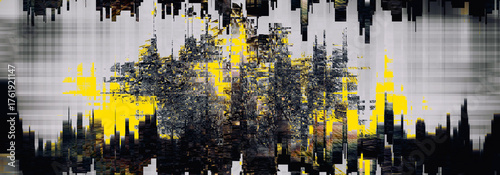 Digital Glitch Art Technique | Techno Fracture, Virtual Collage, Patterns, Distortion, Digital Painting