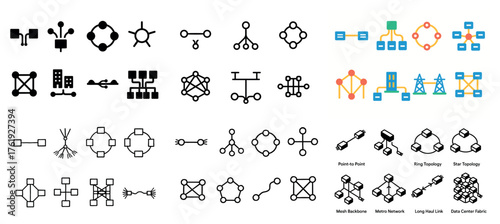 Network topologies: diagrams and connection types