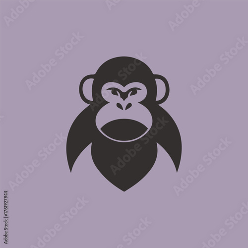 Minimalist Silhouette Monkey Logo T-Shirt Design, Perfect for Animal Lovers, Jungle Enthusiasts, Fun and Playful Vibe, Modern Minimal Art, Unique Graphic Tee, Casual Everyday Wear, Trendy Creative Gif