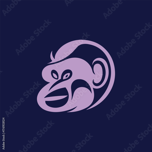 Minimalist Silhouette Monkey Logo T-Shirt Design, Perfect for Animal Lovers, Jungle Enthusiasts, Fun and Playful Vibe, Modern Minimal Art, Unique Graphic Tee, Casual Everyday Wear, Trendy Creative Gif