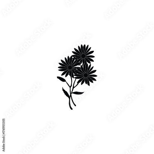 Flower silhouette