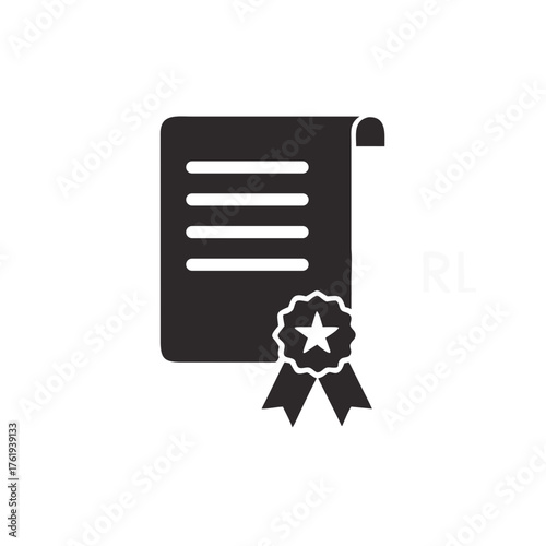 Scalable vector graphic honor roll certificate illustration for academic achievement recognition