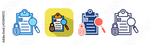 Security Audit multistyle icon