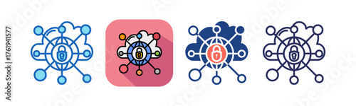Private Network multistyle icon