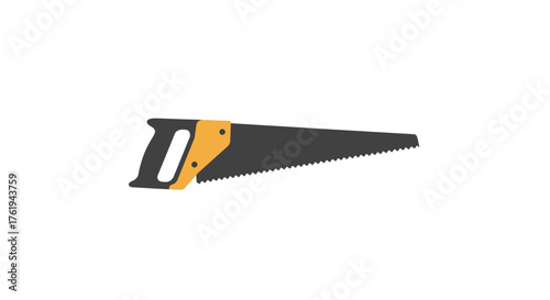 Hand Saw Isolated on White A Versatile Tool for Woodworking and DIY Projects
