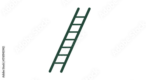Ascending Opportunities A Simple Ladder Graphic for Growth and Progress