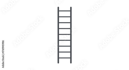 Ascending the Rungs A Simple Ladder Illustration for Growth and Progress