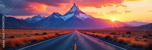 Majestic Mountain Range Sunset Road Trip Adventure Beckons Across Diverse Desert Landscapes