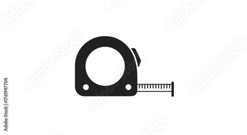 Minimalist tape measure illustration for DIY projects and accurate measurements