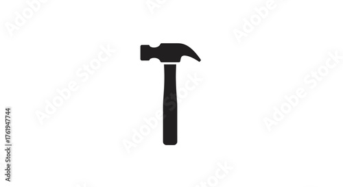 Silhouette of a Hammer A Symbol of Building, Repair, and Skilled Craftsmanship