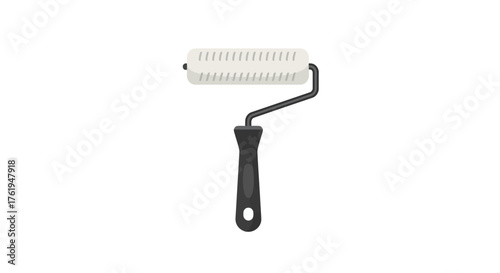 Textured Paint Roller for Decorative Finishes in Construction and Interior Design