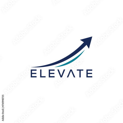 Free Download Elevate text logo design, typography font graphic vector - GFXLoad