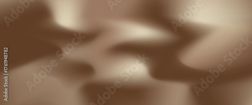 Dark brown gradient mesh bg with noise as a seamless pattern. Soft mocha mousse color abstract vector illustration with watercolor effect and texture. Blurred vector background
