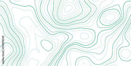 Topographic background and texture, monochrome image. Cartography Background, topographic multicolored linear background for design, abstraction with place for text.